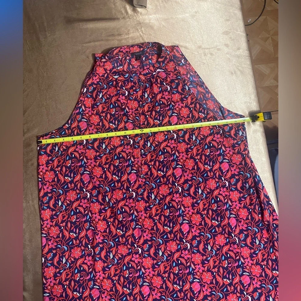 Ann Taylor Red and Blue Floral Dress - Picture 9 of 12